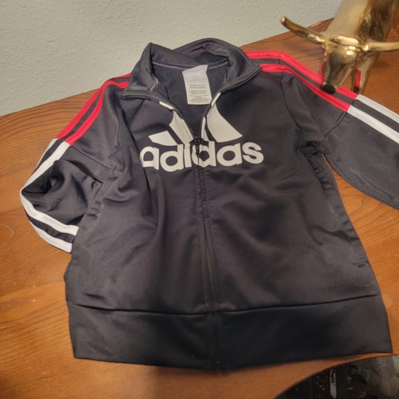 Kids Adidas Zip front Nylon Jacket - Picture 2 of 4
